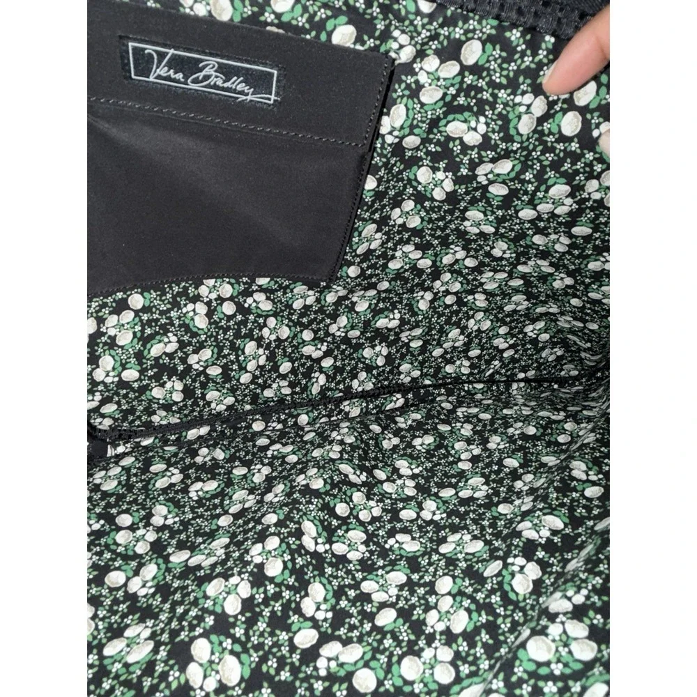 Vera Bradley Bags Quilted Canvas Laptop Bag,‎ Black 17x12